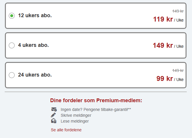Hva koster egentlig "moroa" på Voksendating.site?